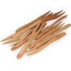 image:imageBambooMN Reusable Bamboo Appetizer Forks Picks 37 Carbonized Brown 100 Pcs100