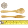 image:imageBambooMN Reusable Bamboo Appetizer Forks Picks 37 Carbonized Brown 100 Pcs20
