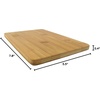 image:imageBambooMN Reusable Bamboo Sushi Serving Board Tray Chopping BoardCarbonized Brown
