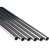 image:imageBambooMN Reusable Stainless Steel Metal Drinking Straws  8 Bent Straws w 1x Cleaning Brush  6 PackThin Straight Straws