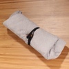 image:imageBambooMN Reusable Travel Bamboo Rayon Washcloth Set with Utensils  1 Set BlackCharcoal