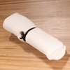 image:imageBambooMN Reusable Travel Bamboo Rayon Washcloth Set with Utensils  1 Set BlackCream