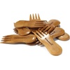 image:imageBambooMN Solid Bamboo Stubby Spork 4  All Natural Reusable Utensils  100 pcs100