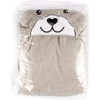 image:imageBambooMN Super Soft Hooded Baby Bath Animal Towels  Cute Nursery Essentials Ages Newborn to Toddler  For GirlsBoysBeige Bear