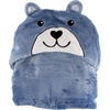 image:imageBambooMN Super Soft Hooded Baby Bath Animal Towels  Cute Nursery Essentials Ages Newborn to Toddler  For GirlsBoysBlue Bear