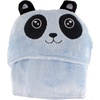 image:imageBambooMN Super Soft Hooded Baby Bath Animal Towels  Cute Nursery Essentials Ages Newborn to Toddler  For GirlsBoysBlue Panda