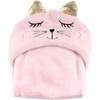 image:imageBambooMN Super Soft Hooded Baby Bath Animal Towels  Cute Nursery Essentials Ages Newborn to Toddler  For GirlsBoysPink Cat