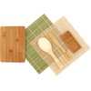 image:imageBambooMN Sushi Maker Kit  2x Carbonized Brown Sushi Rolling Mats Rice Paddle Spreader Sushi Sauce Dish and Cutting Display BoardCombo Sushi Making Kit