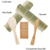image:imageBambooMN Sushi Making Kit  2X Green Bamboo Rolling Mats 1x Rice Paddle 1x Spreader 1 Compartment Sauce Dish  100 Bamboo Mats and Utensils