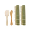 image:imageBambooMN Sushi Making Kit 2x Green Bamboo Rolling Mats 1x Rice Paddle 1x Spreader  100 Bamboo Mats and Utensils