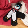 image:imageBambooMN Womens Super Soft Cute Fuzzy Cozy Warm Animal Face Indoor Outdoor Cabin Crew Home SocksChristmas Penguin