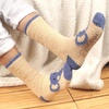 image:imageBambooMN Womens Super Soft Cute Fuzzy Cozy Warm Animal Face Indoor Outdoor Cabin Crew Home SocksElephant 2 Pairs