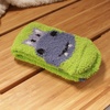 image:imageBambooMN Womens Super Soft Cute Fuzzy Cozy Warm Animal Face Indoor Outdoor Cabin Crew Home SocksHippo 2 Pairs