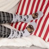 image:imageBambooMN Womens Super Soft Cute Fuzzy Cozy Warm Animal Face Indoor Outdoor Cabin Crew Home SocksPug