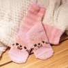 image:imageBambooMN Womens Super Soft Cute Fuzzy Cozy Warm Animal Face Indoor Outdoor Cabin Crew Home SocksRabbit 2 Pairs