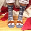 image:imageBambooMN Womens Super Soft Cute Fuzzy Cozy Warm Animal Face Indoor Outdoor Cabin Crew Home SocksReindeer