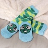 image:imageBambooMN Womens Super Soft Cute Fuzzy Cozy Warm Animal Face Indoor Outdoor Cabin Crew Home SocksTurtle
