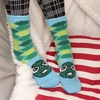 image:imageBambooMN Womens Super Soft Cute Fuzzy Cozy Warm Animal Face Indoor Outdoor Cabin Crew Home SocksTurtle