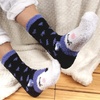 image:imageBambooMN Womens Super Soft Cute Fuzzy Cozy Warm Animal Face Indoor Outdoor Cabin Crew Home SocksWolf
