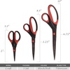 image:imageJubileeYarn Titanium Softgrip Scissors Set  Pinking Sewing Arts Crafts Office  1 Set of 4  Purple3pc Black W Red Inlays