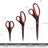 image:imageJubileeYarn Titanium Softgrip Scissors Set  Pinking Sewing Arts Crafts Office  1 Set of 4  Purple3pc Black W Red Inlays