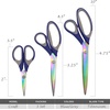 image:imageJubileeYarn Titanium Softgrip Scissors Set  Pinking Sewing Arts Crafts Office  1 Set of 4  Purple3pc Blue