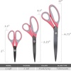 image:imageJubileeYarn Titanium Softgrip Scissors Set  Pinking Sewing Arts Crafts Office  1 Set of 4  Purple3pc Pink