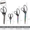image:imageJubileeYarn Titanium Softgrip Scissors Set  Pinking Sewing Arts Crafts Office  1 Set of 4  Purple4pc Black