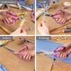 image:imageJubileeYarn Titanium Softgrip Scissors Set  Pinking Sewing Arts Crafts Office  1 Set of 4  Purple4pc Purple
