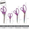 image:imageJubileeYarn Titanium Softgrip Scissors Set  Pinking Sewing Arts Crafts Office  1 Set of 4  Purple4pc Purple