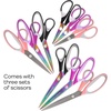 image:imageJubileeYarn Titanium Softgrip Scissors Set  Pinking Sewing Arts Crafts Office  1 Set of 4  Purple9pc Assortment
