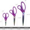 image:imageJubileeYarn Titanium Softgrip Scissors Set  Pinking Sewing Arts Crafts Office  1 Set of 4  Purple9pc Assortment
