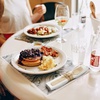 image:imageNatural Dinner Party Catering Bamboo Veneer Utensil 4pc Set  Spoon Fork Knife Napkin  Twine Tied  100 SetsTied  300 Sets