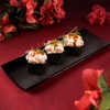 image:imageReusable Bamboo Black Rectangle Sushi Serving Tray Plate 7 x 28  10 PiecesBlack