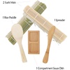 image:imageSushi Making Kit 2 SETS of Green Bamboo Rolling Mats Rice Paddle Spreader Sauce DishCombo Deluxe