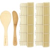 image:imageSushi Making Kit Natural Bamboo Sushi Mat Paddle Spreader