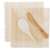image:imageSushi Making Kit Natural Bamboo Sushi Mat Paddle Spreader