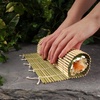 image:imageSushi Mat Kit 3 Sets of Green Natural Bamboo Rolling Mat Rice Paddle Spreader Sauce DishCombo