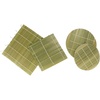 image:imageBamboo Sushi Making Mats and Bamboo Steamer Liner Pad Inserts Accessory Set 4 Piece Assorted SetAssort Pack