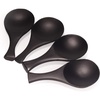 image:imageBambooMN  35 Small Solid Bamboo Round Scoop  Black  10pcs