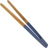 image:imageBambooMN 12 Reusable Bamboo A Tongs  White  3 UnitsBlue