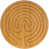 image:imageBambooMN 125 Bamboo Finger Labyrinth  7 Circuit Cretan Style  1 UnitCircle Carbonized Brown