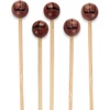 image:imageBambooMN 59 Decorative Sports Ball End Bamboo Cocktail Fruit Sandwich Picks Skewers for Catered Events Holidays Restaurants or Buffets Party Supplies Baseball 100 pcsBasketball
