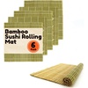 image:imageBambooMN 6X Natural Professional Grade Bamboo Sushi Making Rolling Mats 106 x 106 All Natural BambooGreen