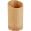 image:imageBambooMN Bamboo Kitchen Utensil Holder for Countertop Utensil Crock for Cooking Utensils  7 x 4  Carbonized Brown  1 PieceUtensil Holder