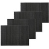 image:imageBambooMN Bamboo PlacematSushi Rolling Mat  1875 x 13  Black 4 pcsBlack