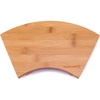 image:imageBambooMN Bamboo Sushi Board Serving Tray Special Design 83 x 47 x 12 Carbonized Brown 2 PiecesFan Large  Brown