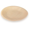 image:imageBambooMN Brand  55 Dia Disposable Wood Round Plates 100 Pieces85 Dia