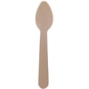 image:imageBambooMN Brand  55 Disposable Wood ForkKnife Spoon Set 100 Pieces Each Piece contains one setDessert Spoon