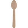 image:imageBambooMN Brand  55 Disposable Wood ForkKnife Spoon Set 100 Pieces Each Piece contains one setDinner Spoon
